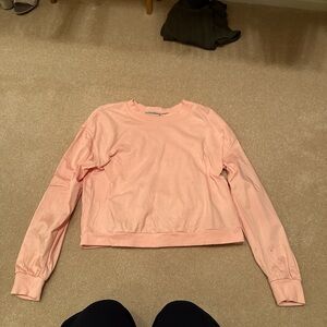 Alice+Olivia Peach Long Sleeve Sweatshirt